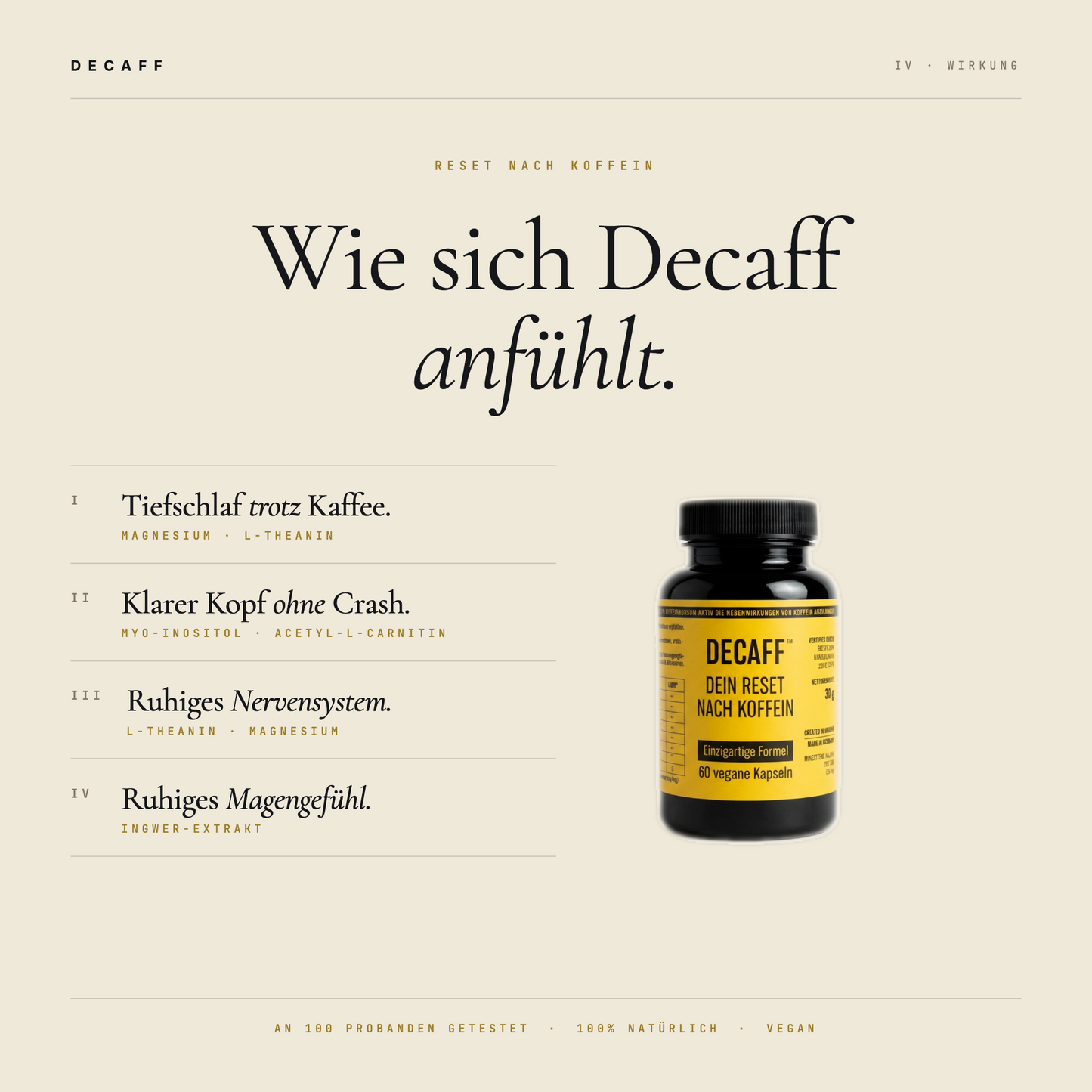 DECAFF - Erholung nach Kaffee & Energy Drinks