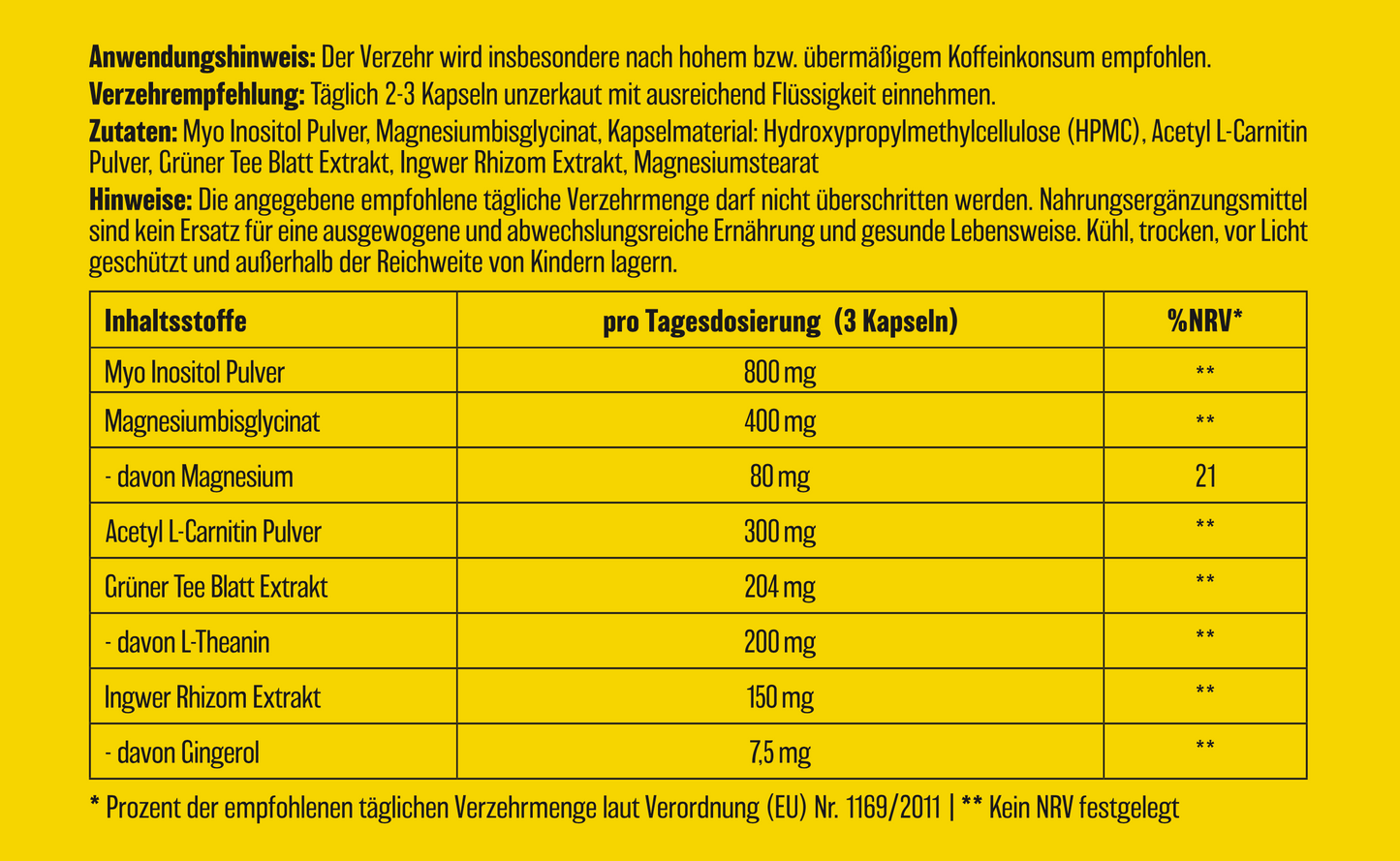 DECAFF - Recovery after coffee & energy drinks